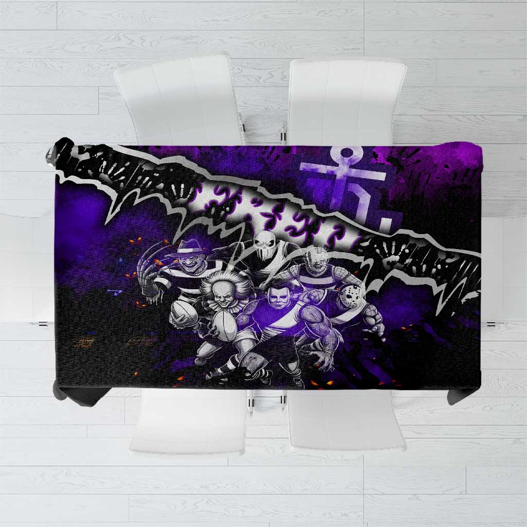 Step Into Horror Domain Freo Football Tablecloth Halloween Horror Movie Characters - Aussie Hoodie