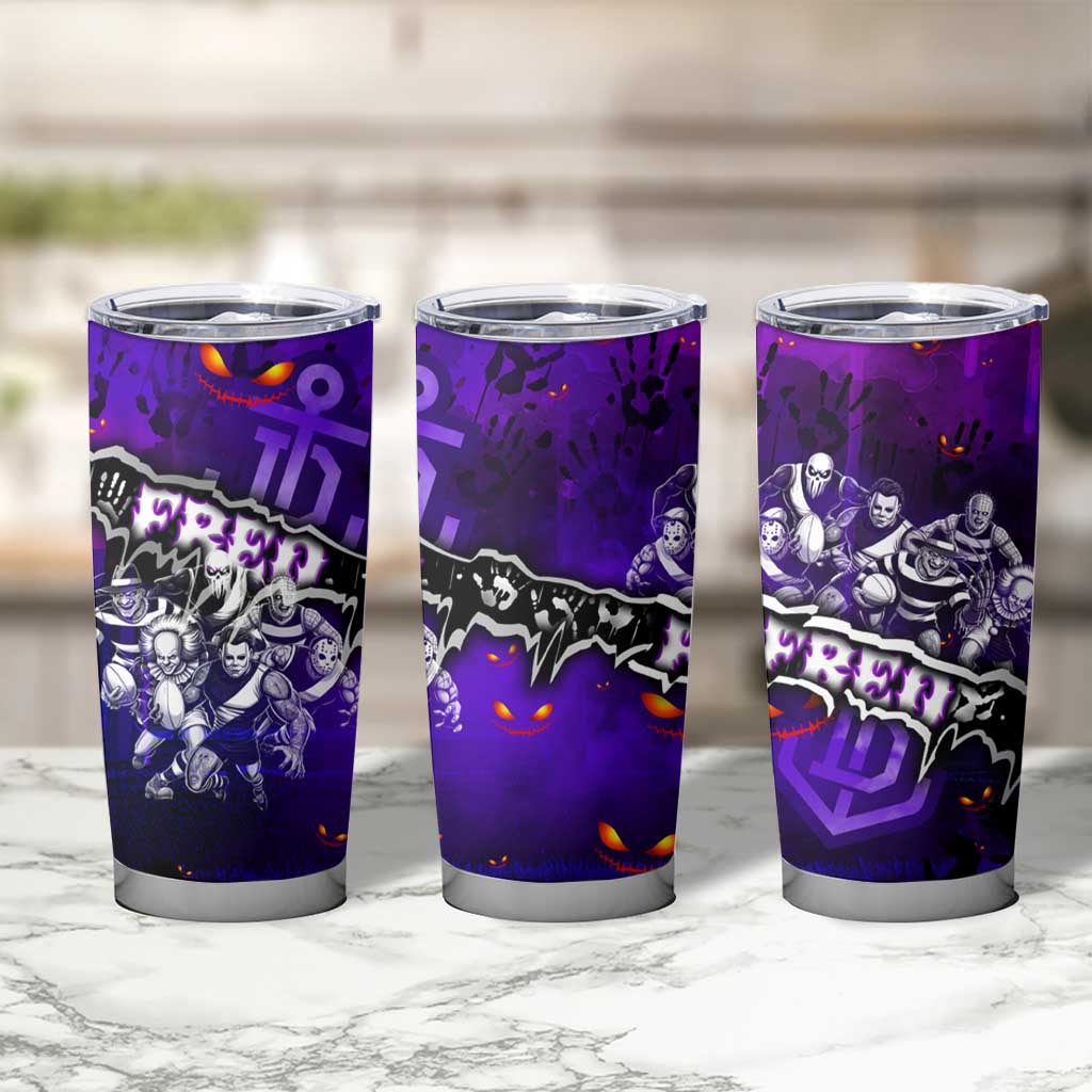 Step Into Horror Domain Freo Football Tumbler Cup Halloween Horror Movie Characters - Aussie Hoodie