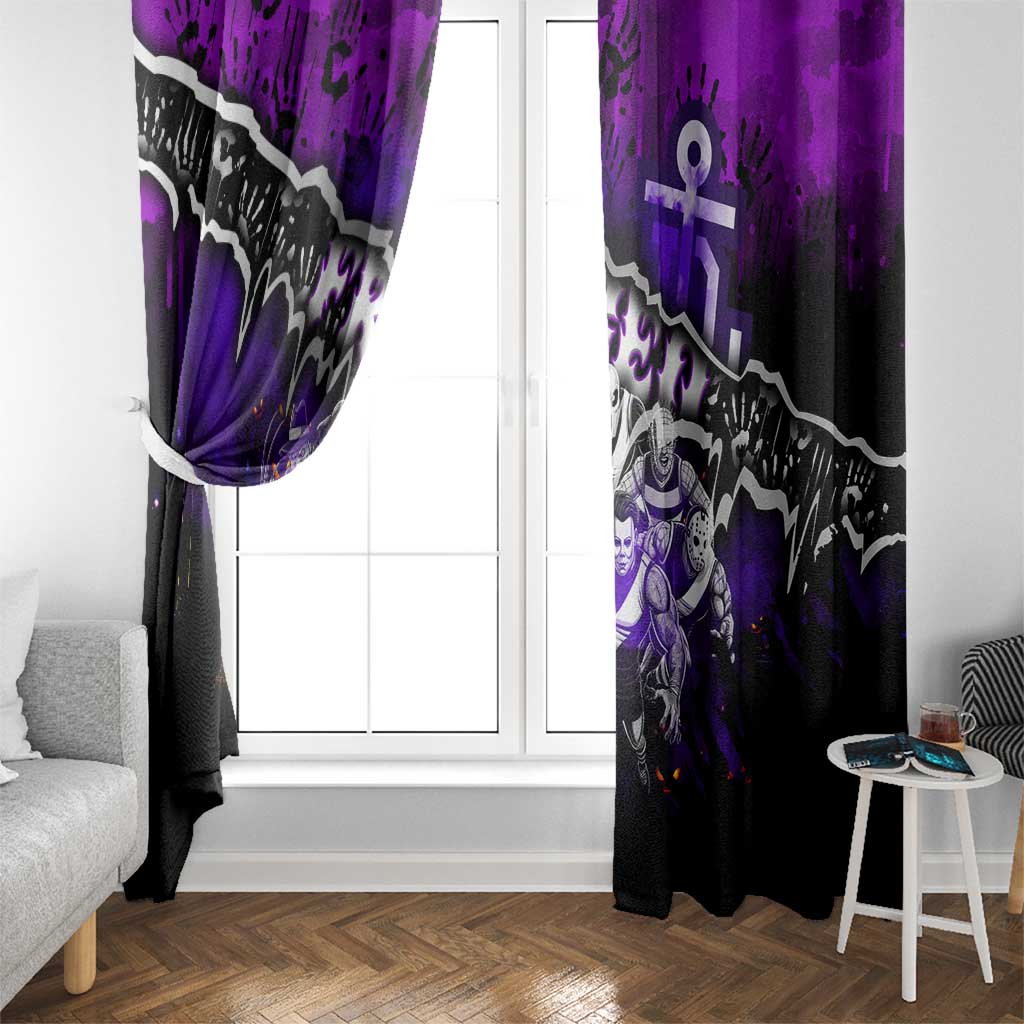 Step Into Horror Domain Freo Football Window Curtain Halloween Horror Movie Characters - Aussie Hoodie