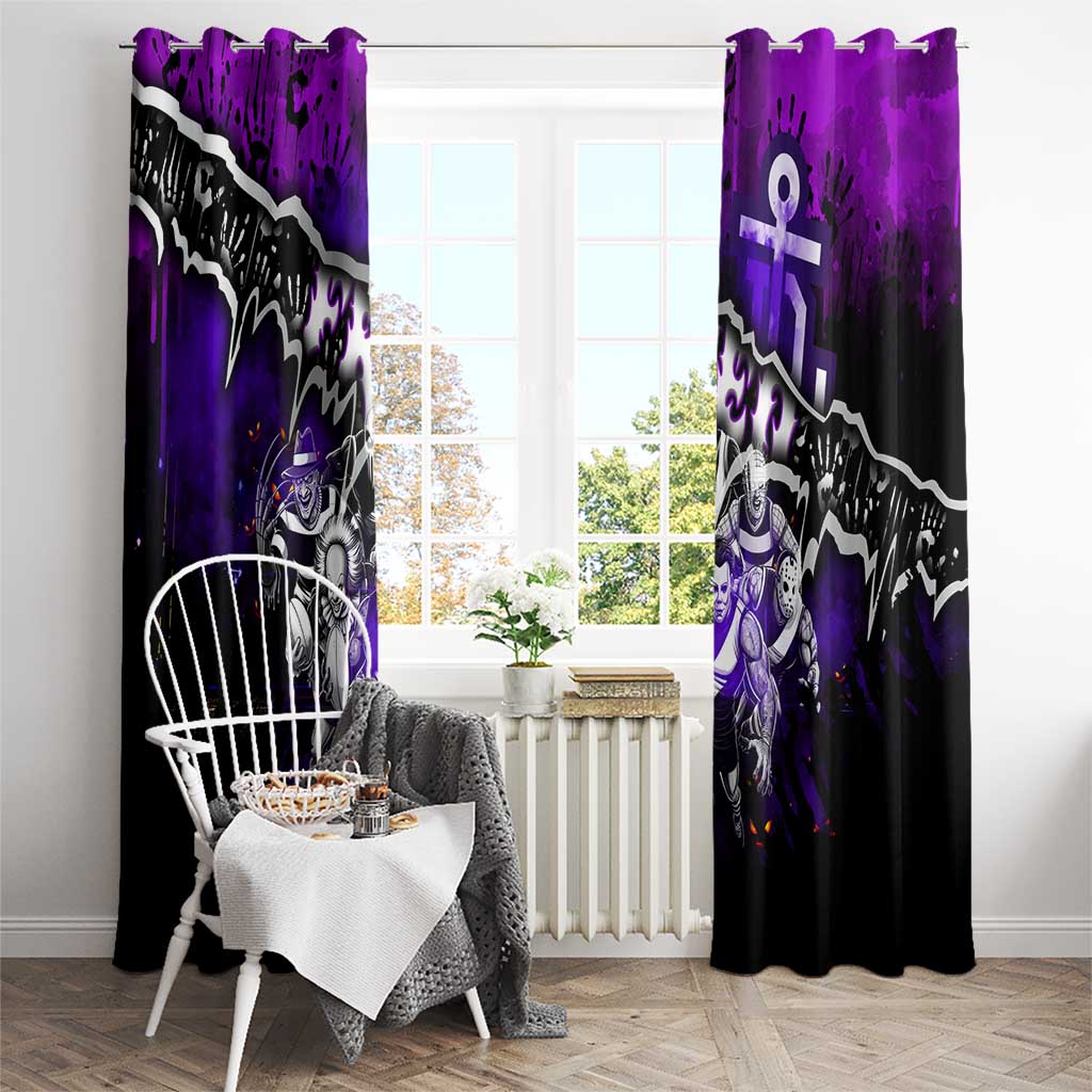 Step Into Horror Domain Freo Football Window Curtain Halloween Horror Movie Characters - Aussie Hoodie