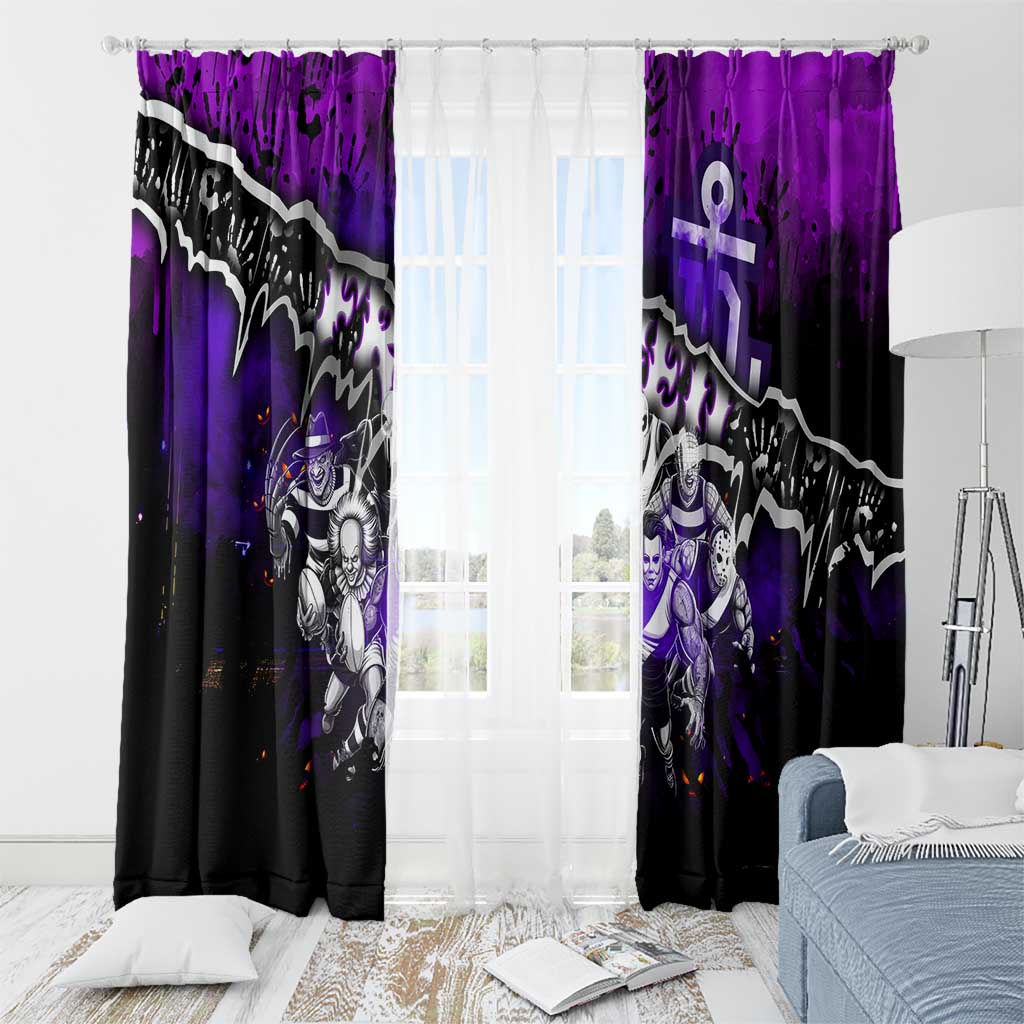 Step Into Horror Domain Freo Football Window Curtain Halloween Horror Movie Characters - Aussie Hoodie