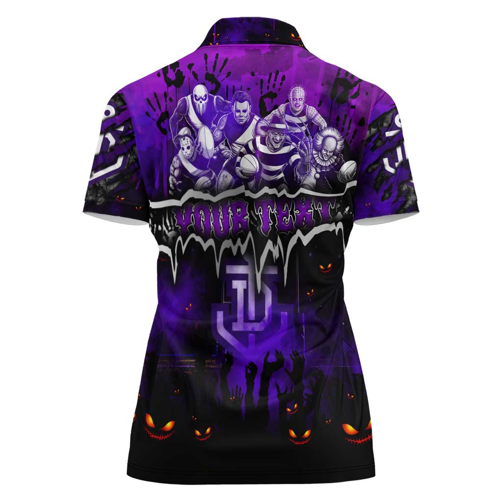 Step Into Horror Domain Freo Football Women Polo Shirt Halloween Horror Movie Characters - Aussie Hoodie