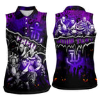 Step Into Horror Domain Freo Football Women Sleeveless Polo Shirt Halloween Horror Movie Characters - Aussie Hoodie