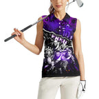 Step Into Horror Domain Freo Football Women Sleeveless Polo Shirt Halloween Horror Movie Characters - Aussie Hoodie