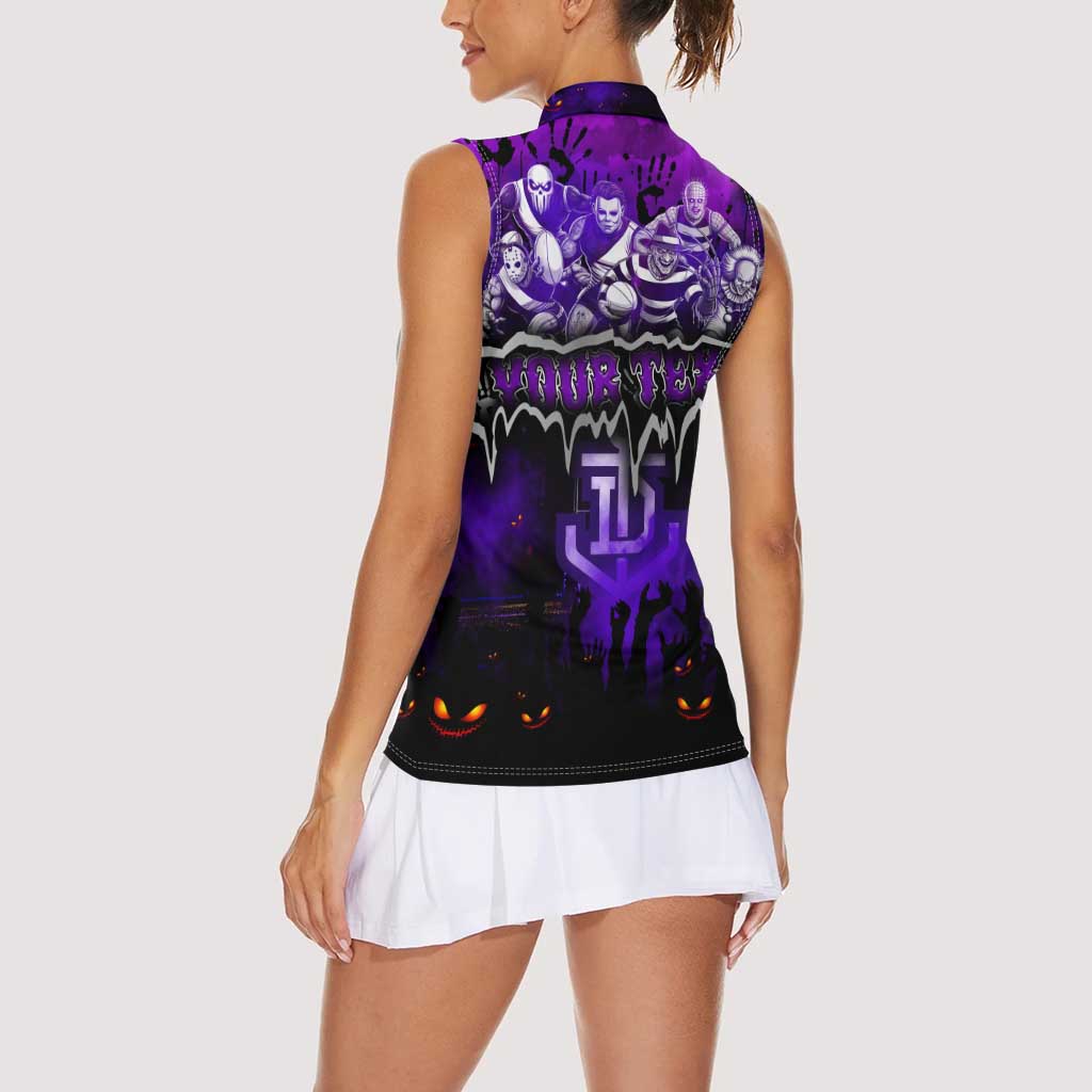 Step Into Horror Domain Freo Football Women Sleeveless Polo Shirt Halloween Horror Movie Characters - Aussie Hoodie