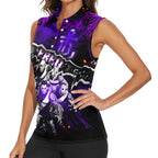 Step Into Horror Domain Freo Football Women Sleeveless Polo Shirt Halloween Horror Movie Characters - Aussie Hoodie