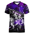 Step Into Horror Domain Freo Football Women V-Neck T-Shirt Halloween Horror Movie Characters - Aussie Hoodie