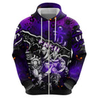 Step Into Horror Domain Freo Football Zip Hoodie Halloween Horror Movie Characters - Aussie Hoodie