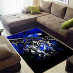 Step Into Horror Domain Cats Football Area Rug Halloween Horror Movie Characters - Aussie Hoodie
