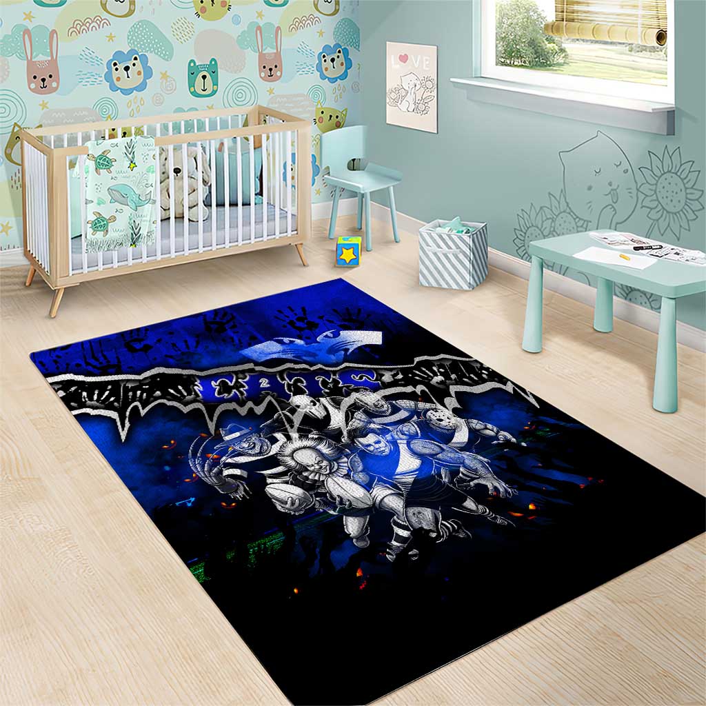 Step Into Horror Domain Cats Football Area Rug Halloween Horror Movie Characters - Aussie Hoodie