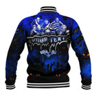 Step Into Horror Domain Cats Football Baseball Jacket Halloween Horror Movie Characters - Aussie Hoodie