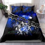 Step Into Horror Domain Cats Football Bedding Set Halloween Horror Movie Characters - Aussie Hoodie