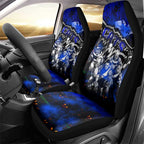 Step Into Horror Domain Cats Football Car Seat Cover Halloween Horror Movie Characters - Aussie Hoodie
