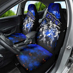 Step Into Horror Domain Cats Football Car Seat Cover Halloween Horror Movie Characters - Aussie Hoodie