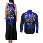 Step Into Horror Domain Cats Football Couples Matching Tank Maxi Dress and Long Sleeve Button Shirt Halloween Horror Movie Characters - Aussie Hoodie