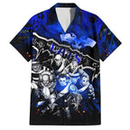 Step Into Horror Domain Cats Football Family Matching Long Sleeve Bodycon Dress and Hawaiian Shirt Halloween Horror Movie Characters - Aussie Hoodie