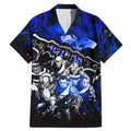 Step Into Horror Domain Cats Football Family Matching Mermaid Dress and Hawaiian Shirt Halloween Horror Movie Characters - Aussie Hoodie