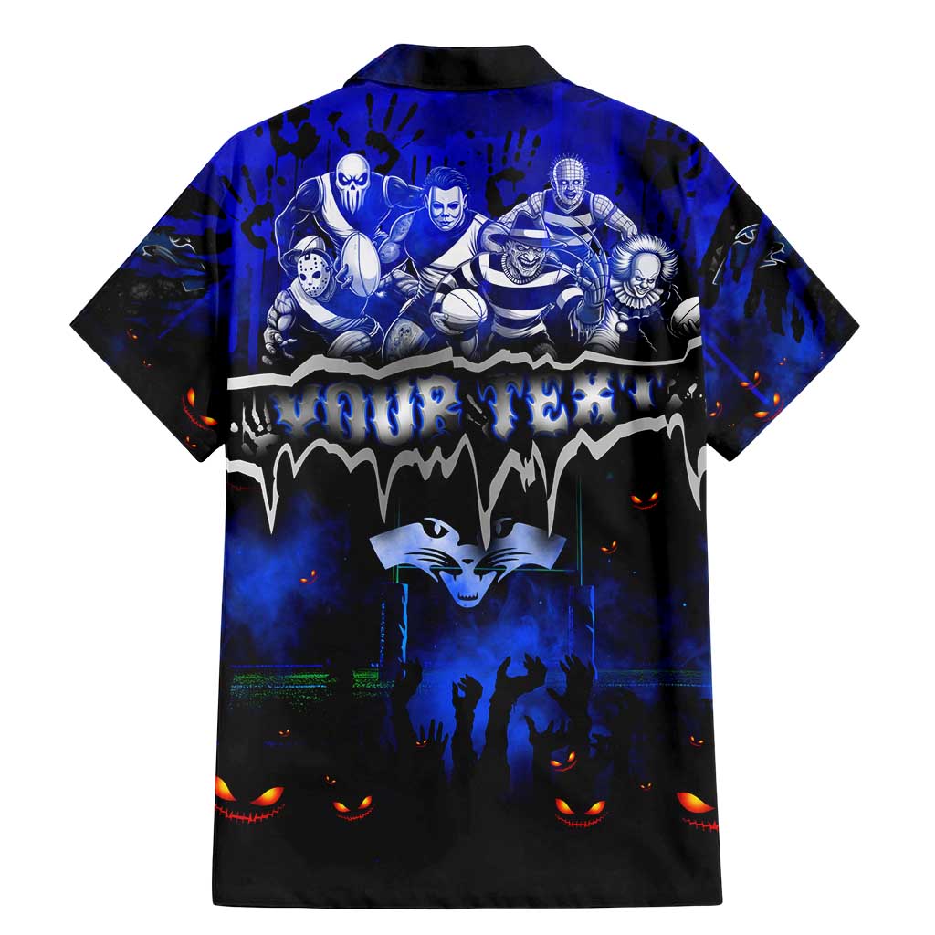 Step Into Horror Domain Cats Football Family Matching Mermaid Dress and Hawaiian Shirt Halloween Horror Movie Characters - Aussie Hoodie