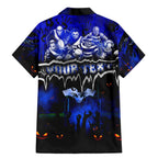 Step Into Horror Domain Cats Football Family Matching Mermaid Dress and Hawaiian Shirt Halloween Horror Movie Characters - Aussie Hoodie