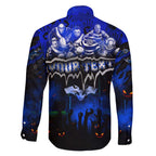 Step Into Horror Domain Cats Football Family Matching Mermaid Dress and Hawaiian Shirt Halloween Horror Movie Characters - Aussie Hoodie