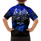Step Into Horror Domain Cats Football Family Matching Off Shoulder Short Dress and Hawaiian Shirt Halloween Horror Movie Characters - Aussie Hoodie
