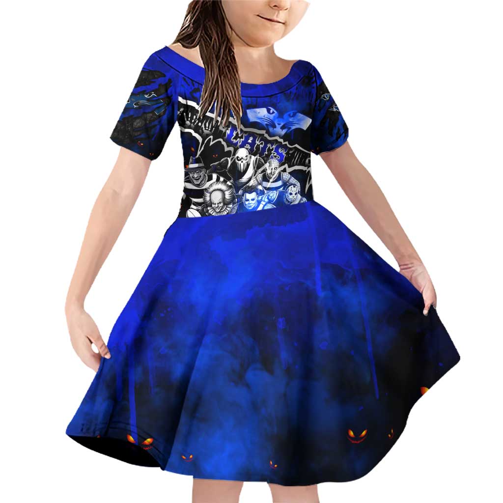 Step Into Horror Domain Cats Football Family Matching Off Shoulder Short Dress and Hawaiian Shirt Halloween Horror Movie Characters - Aussie Hoodie