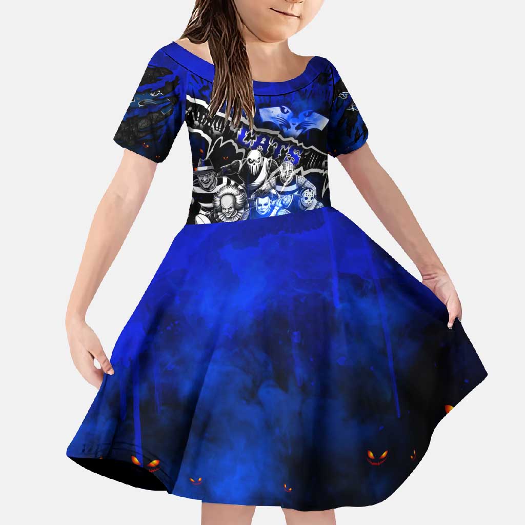 Step Into Horror Domain Cats Football Family Matching Short Sleeve Bodycon Dress and Hawaiian Shirt Halloween Horror Movie Characters - Aussie Hoodie