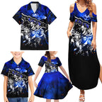 Step Into Horror Domain Cats Football Family Matching Summer Maxi Dress and Hawaiian Shirt Halloween Horror Movie Characters - Aussie Hoodie