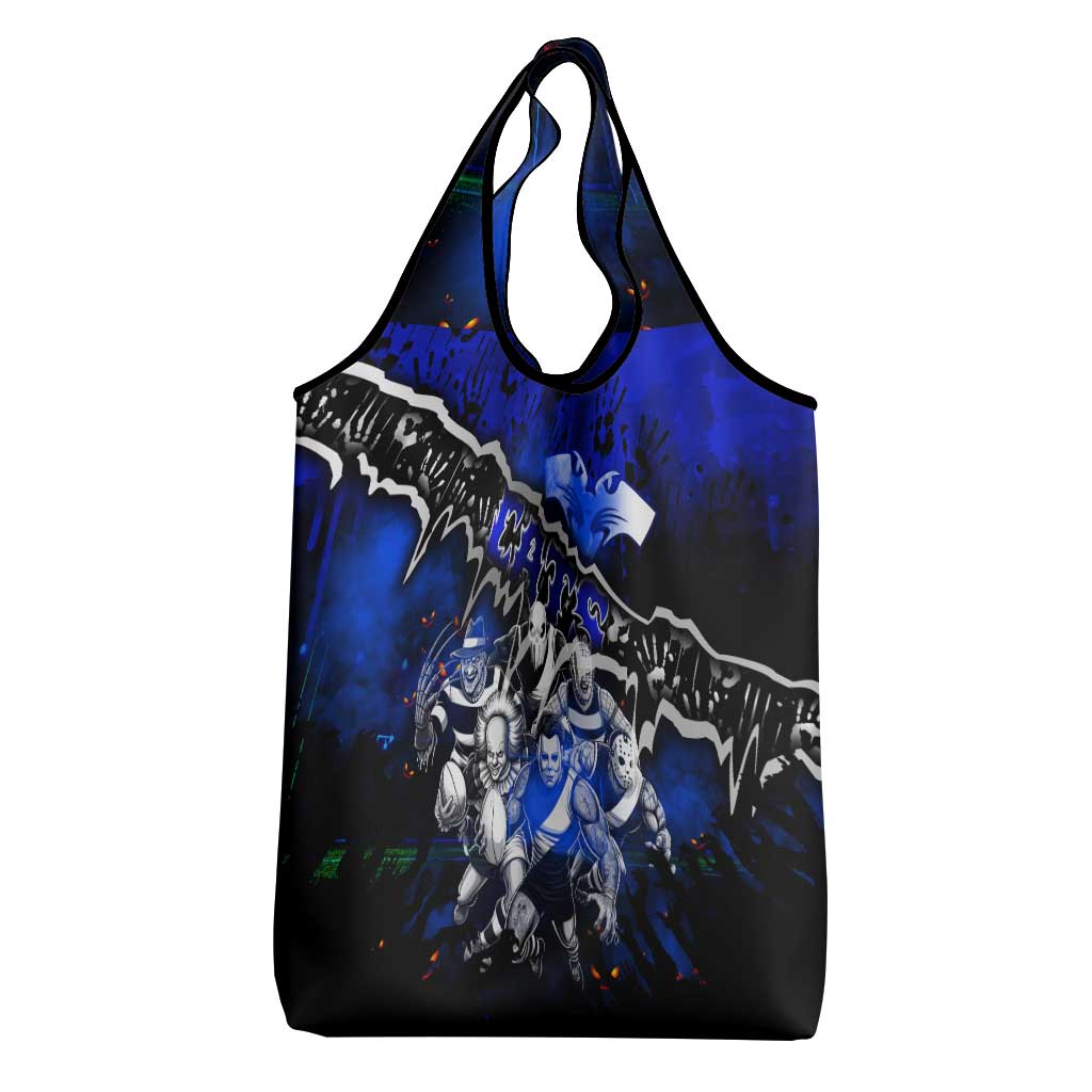 Step Into Horror Domain Cats Football Grocery Bag Halloween Horror Movie Characters - Aussie Hoodie