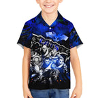 Step Into Horror Domain Cats Football Hawaiian Shirt Halloween Horror Movie Characters - Aussie Hoodie