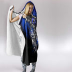 Step Into Horror Domain Cats Football Hooded Blanket Halloween Horror Movie Characters - Aussie Hoodie