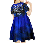 Step Into Horror Domain Cats Football Kid Short Sleeve Dress Halloween Horror Movie Characters - Aussie Hoodie