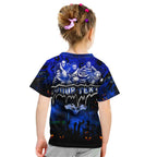 Step Into Horror Domain Cats Football Kid T Shirt Halloween Horror Movie Characters - Aussie Hoodie