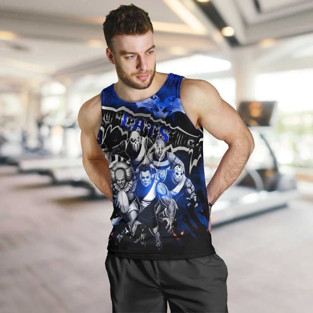 Step Into Horror Domain Cats Football Men Tank Top Halloween Horror Movie Characters - Aussie Hoodie