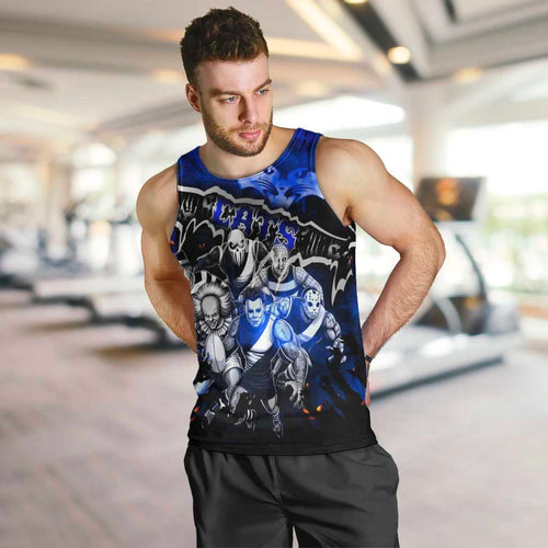Step Into Horror Domain Cats Football Men Tank Top Halloween Horror Movie Characters - Aussie Hoodie