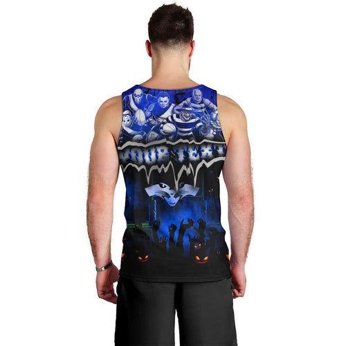 Step Into Horror Domain Cats Football Men Tank Top Halloween Horror Movie Characters - Aussie Hoodie
