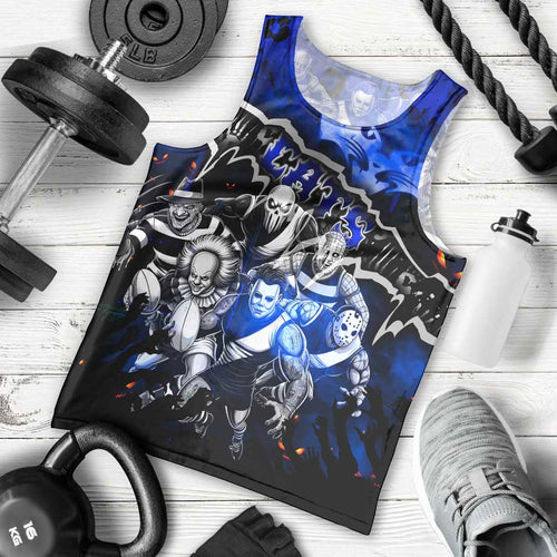 Step Into Horror Domain Cats Football Men Tank Top Halloween Horror Movie Characters - Aussie Hoodie