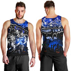 Step Into Horror Domain Cats Football Men Tank Top Halloween Horror Movie Characters - Aussie Hoodie