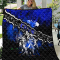 Step Into Horror Domain Cats Football Quilt Halloween Horror Movie Characters - Aussie Hoodie