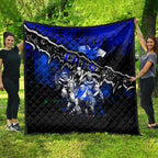Step Into Horror Domain Cats Football Quilt Halloween Horror Movie Characters - Aussie Hoodie