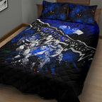 Step Into Horror Domain Cats Football Quilt Bed Set Halloween Horror Movie Characters - Aussie Hoodie