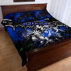 Step Into Horror Domain Cats Football Quilt Bed Set Halloween Horror Movie Characters - Aussie Hoodie