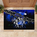 Step Into Horror Domain Cats Football Rubber Doormat Halloween Horror Movie Characters - Aussie Hoodie