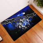 Step Into Horror Domain Cats Football Rubber Doormat Halloween Horror Movie Characters - Aussie Hoodie