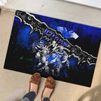 Step Into Horror Domain Cats Football Rubber Doormat Halloween Horror Movie Characters - Aussie Hoodie