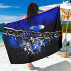 Step Into Horror Domain Cats Football Sarong Halloween Horror Movie Characters - Aussie Hoodie