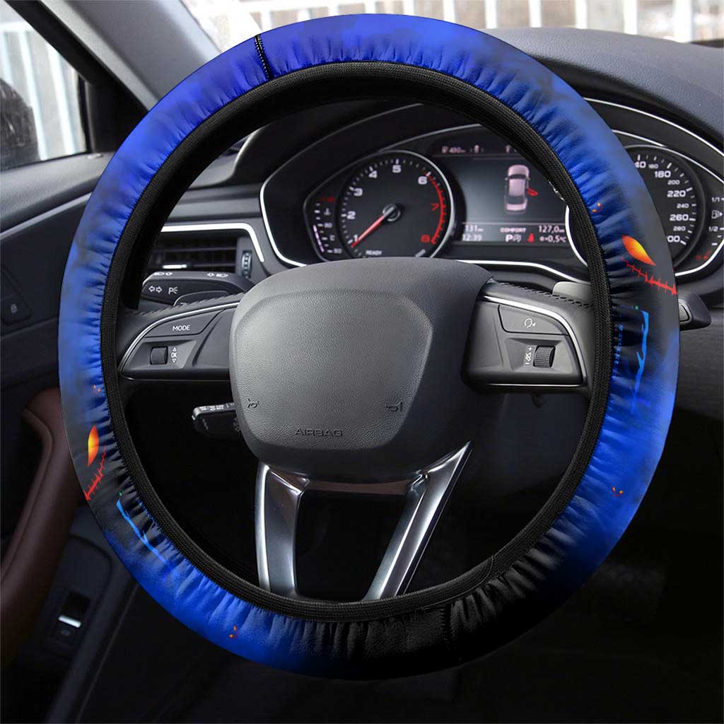 Step Into Horror Domain Cats Football Steering Wheel Cover Halloween Horror Movie Characters - Aussie Hoodie
