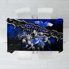Step Into Horror Domain Cats Football Tablecloth Halloween Horror Movie Characters - Aussie Hoodie