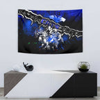 Step Into Horror Domain Cats Football Tapestry Halloween Horror Movie Characters - Aussie Hoodie