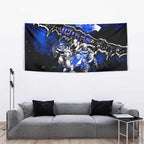 Step Into Horror Domain Cats Football Tapestry Halloween Horror Movie Characters - Aussie Hoodie